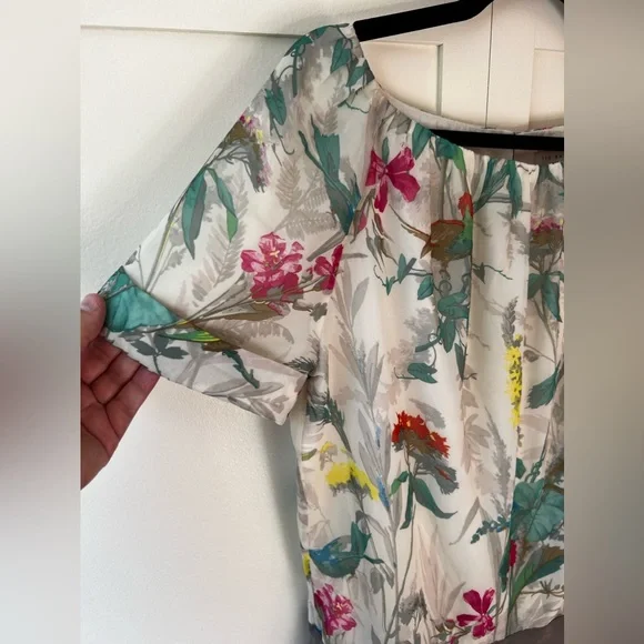 Ted Baker London Women’s Lida Floral‎ Romper Silk Blend Size 8 Jumpsuits & Rompers